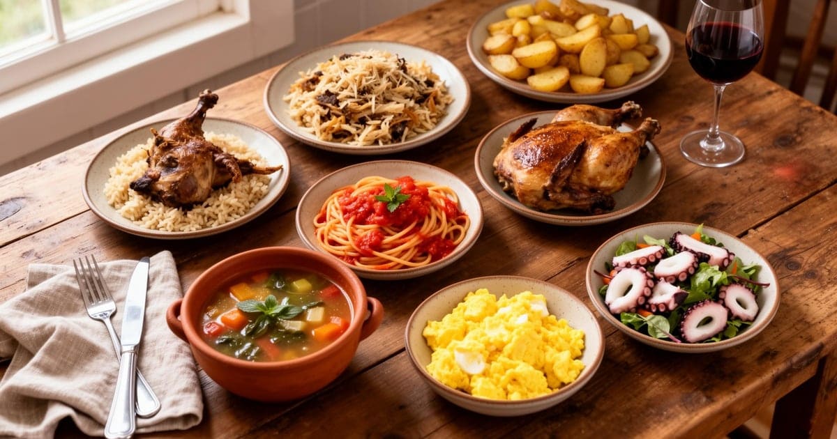 100 Receitas Económicas Portuguesas por menos de 5€ para 4 Pessoas (Lista Completa 2026)