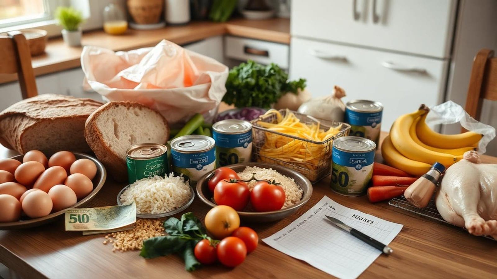 Como Alimentar uma Família de 4 Pessoas com 50€/Semana em Portugal (Plano Real 2026)