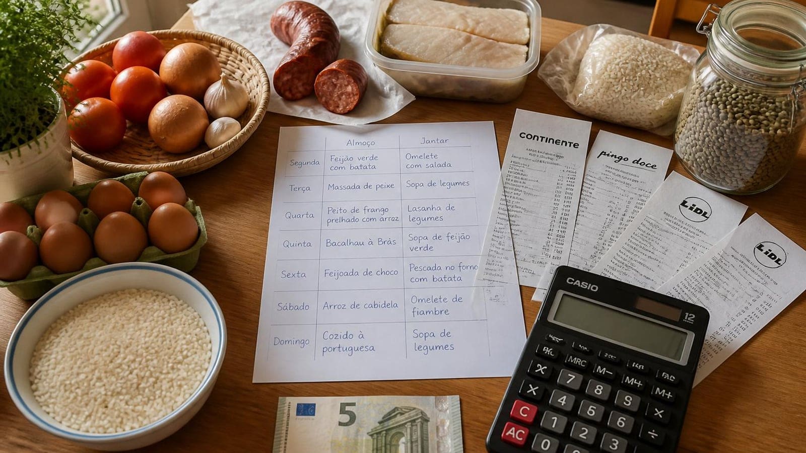 Guia Definitivo: Como Alimentar uma Família de 4 Pessoas com 5€ por Refeição em Portugal (2026) — Sistema Completo, Testado e Auditado