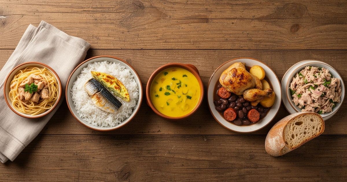 O Que Cozinhar Esta Semana: 7 Jantares Fáceis para Família Portuguesa (Plano + Lista de Compras 35€)