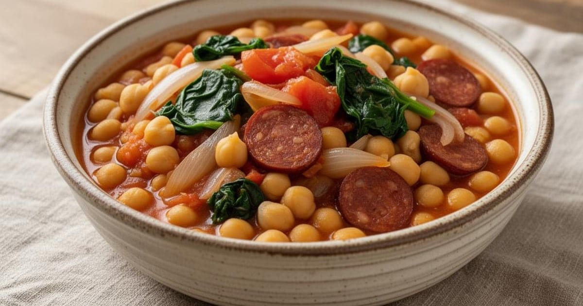 Receitas com Grão de Bico Baratas: 15 Pratos Económicos para Família Portuguesa (Menos de 1€/Pessoa)
