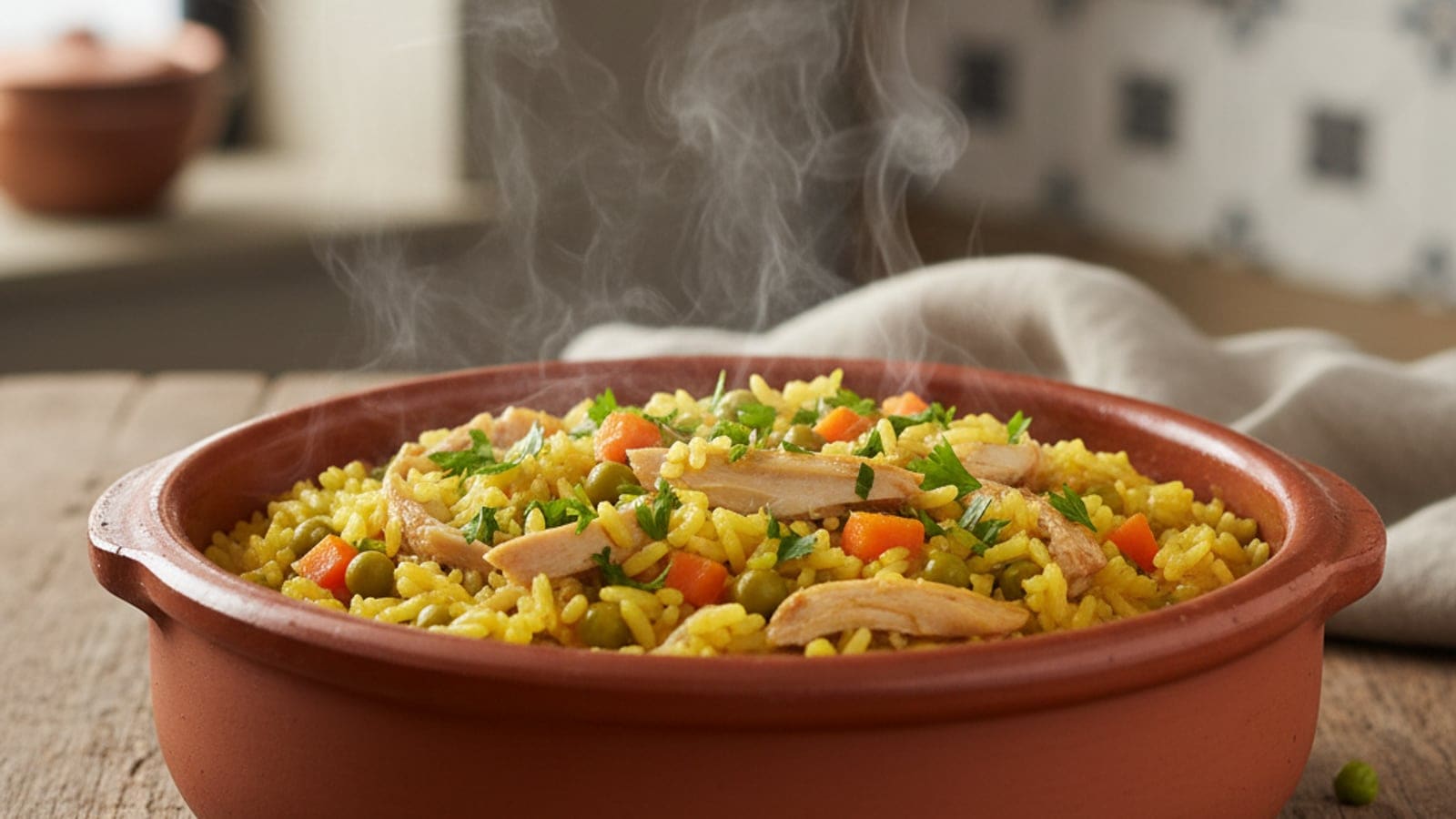 Arroz de Frango à Portuguesa: Solto e Saboroso em 40 min (3,52€ p/ 4)