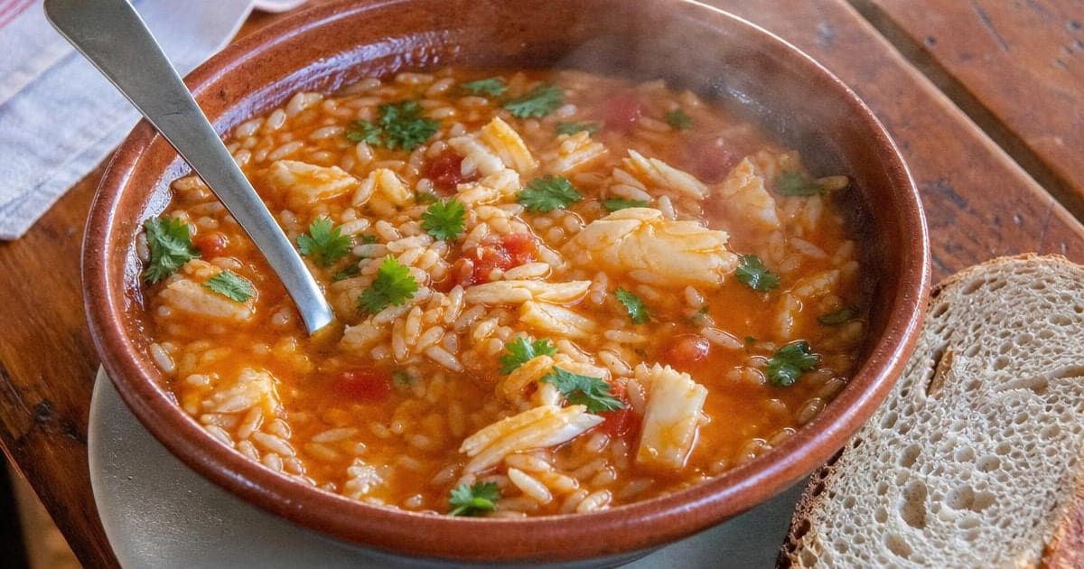 Arroz de Tomate Malandro com Bacalhau