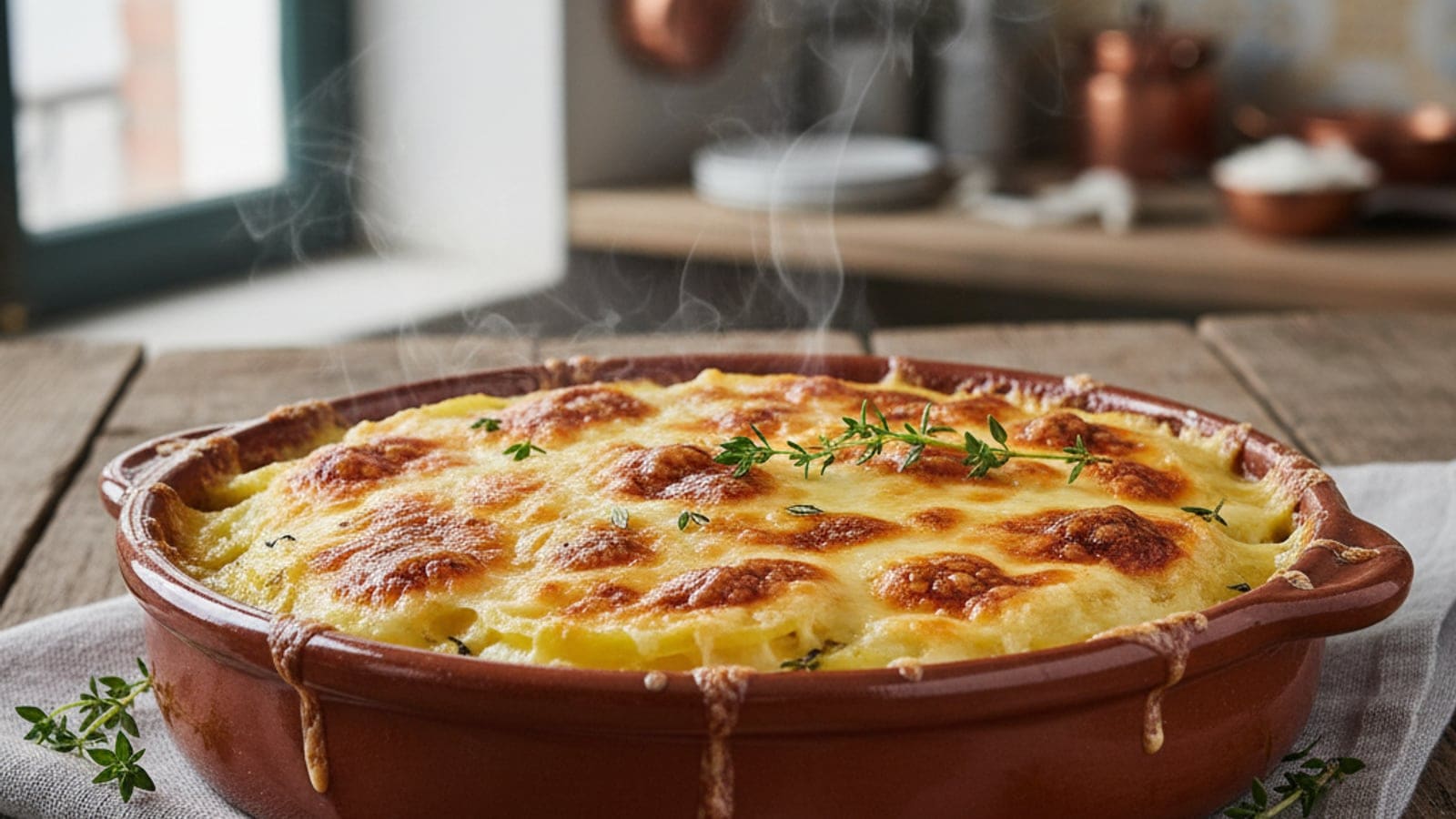 Batatas Gratinadas com Queijo