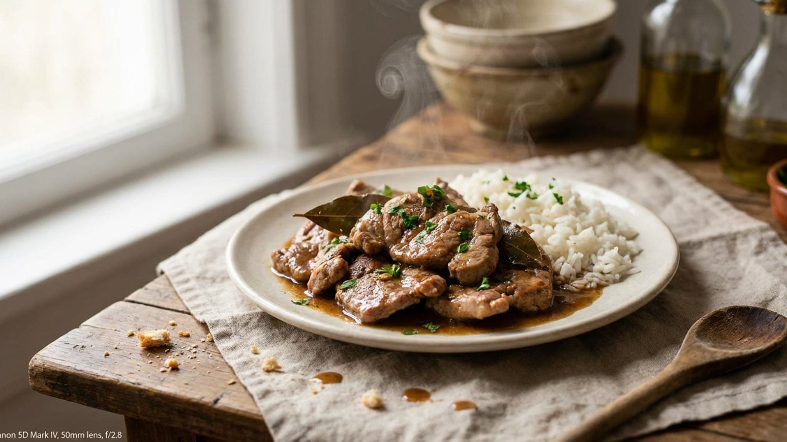Bifanas à Portuguesa — Febras de Porco Tenras em Molho de Alho, Vinho Branco e Massa de Pimentão (4,24€/4 Pessoas)