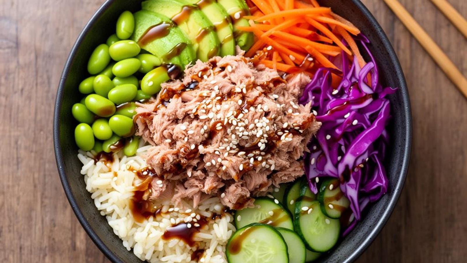 Bowl de Atum estilo Poke à Portuguesa: Receita Fresca e Saudável de Verão (4,86€/4 Pessoas)