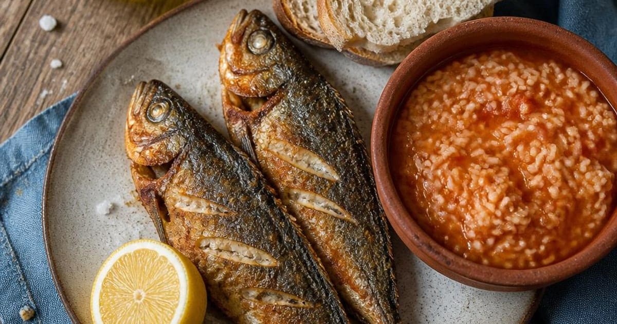 Carapaus Fritos com Arroz de Tomate Malandrinho — o Almoço de Verão Mais Português de Todos (3,95€/4 Pessoas)