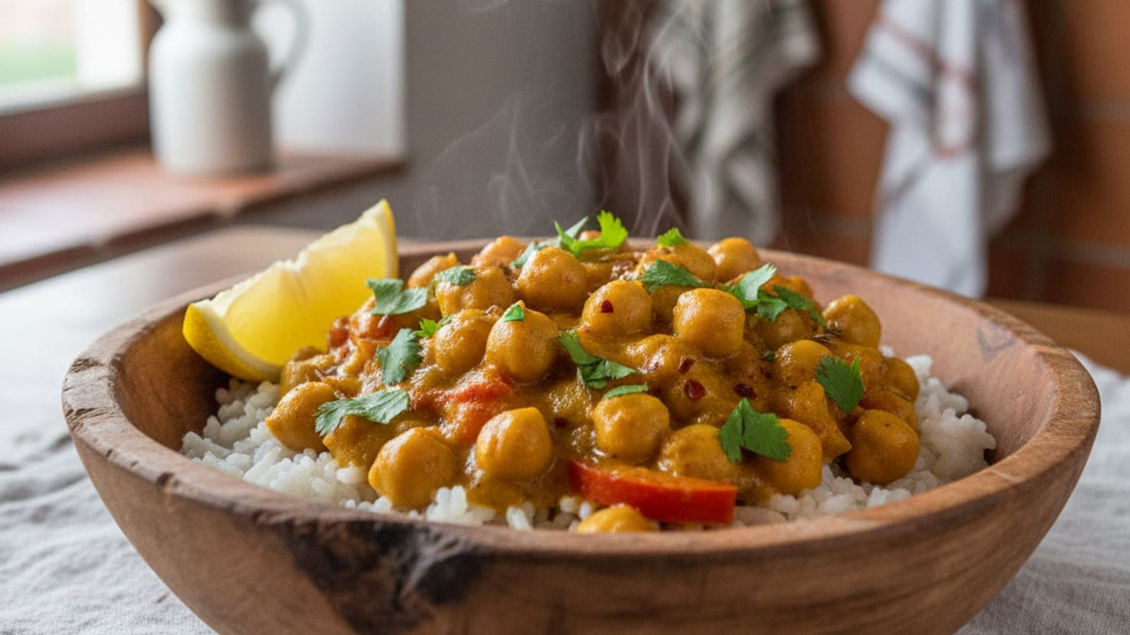 Caril de Grão-de-Bico Vegan