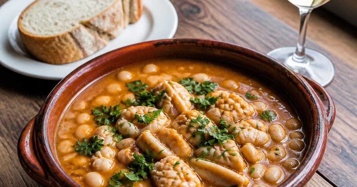Feijoada de Chocos à Setubalense com Coentros e Broa — o Prato de Tasca da Beira-Mar que Custa 4,88€ para 4 (4,88€/4 Pessoas)