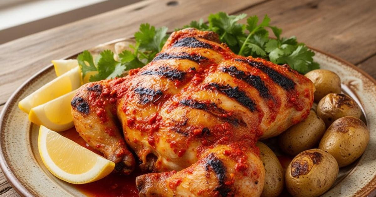 Frango da Guia à Algarvia com Piri-Piri Caseiro (Airfryer)