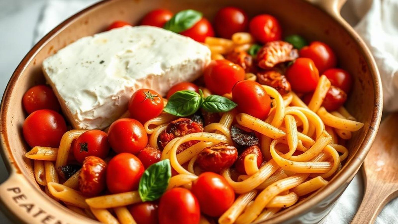 Massa com Feta no Forno e Tomate Cereja: A Receita Viral do TikTok em Versão Portuguesa (4,90€/4 Pessoas)
