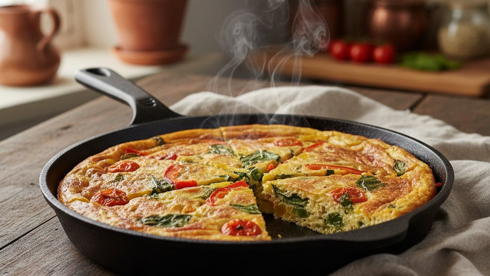 Omelete de Legumes no Forno