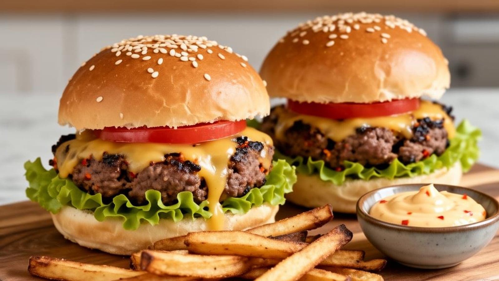 Smash Burgers Caseiros à Portuguesa: Receita Viral de Hambúrgueres Crocantes com Maionese Piri-Piri (4,99€/4 Pessoas)